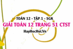 Giải Toán 12 trang 51 tập 1 Chân trời sáng tạo